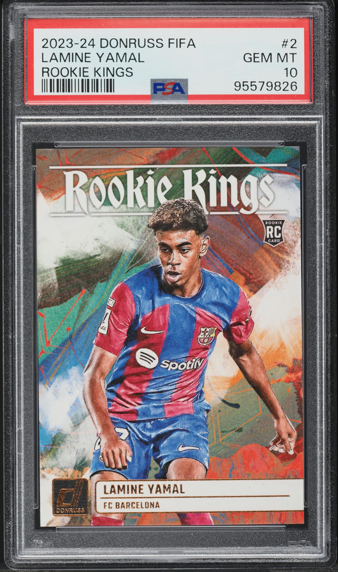 2023 Donruss FIFA Kings Lamine Yamal ROOKIE #2 PSA 10 GEM MINT
