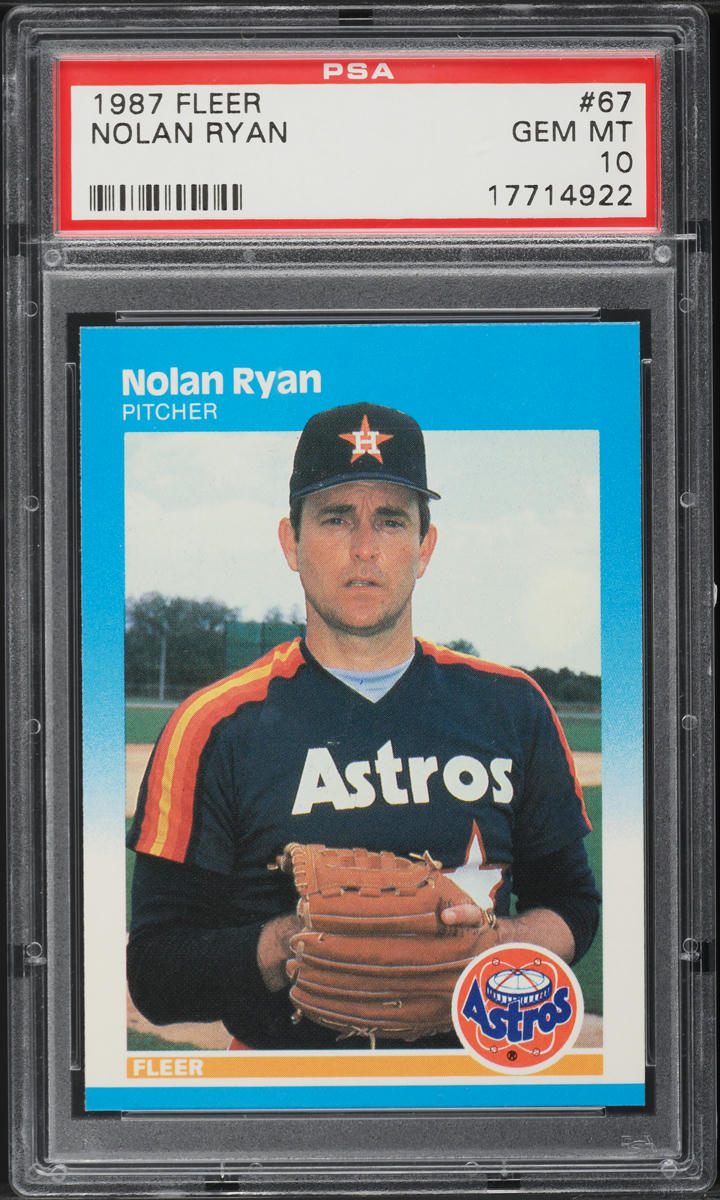 1987 Fleer Nolan Ryan #67 PSA 10 GEM MINT