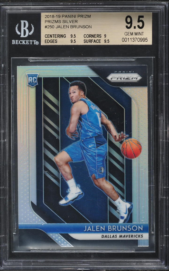 2018 Panini Prizm Silver Jalen Brunson ROOKIE #250 BGS 9.5 GEM MINT
