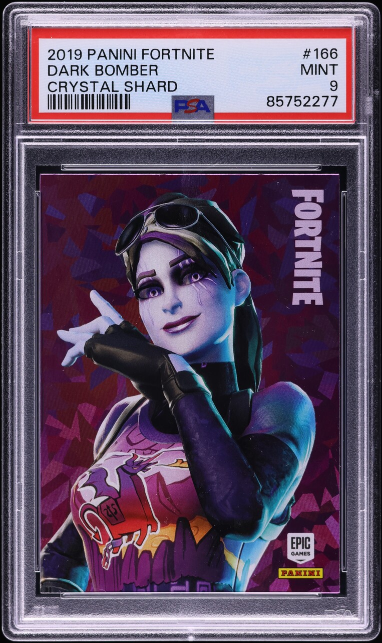 2019 Panini Fortnite Series 1 Crystal Shard Dark Bomber #166 PSA 9 MINT
