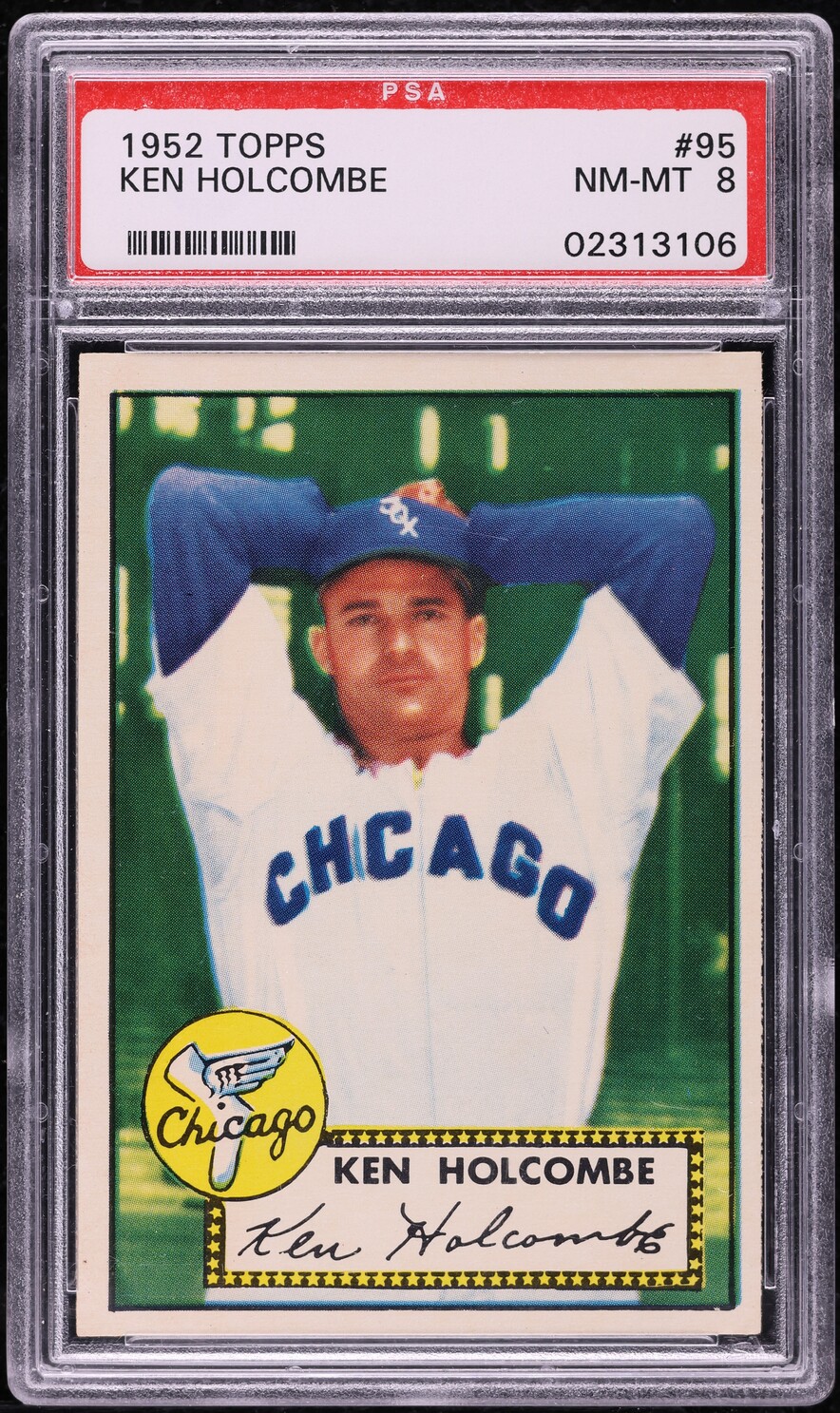 1952 Topps Ken Holcombe #95 PSA 8 NM-MT