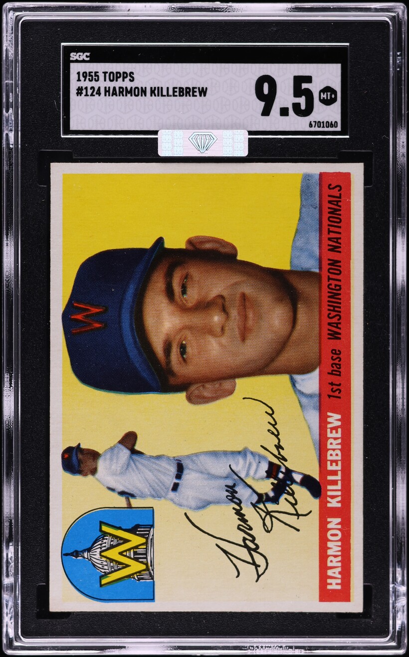 1955 Topps Harmon Killebrew ROOKIE #124 MBA SGC 9.5 MINT+