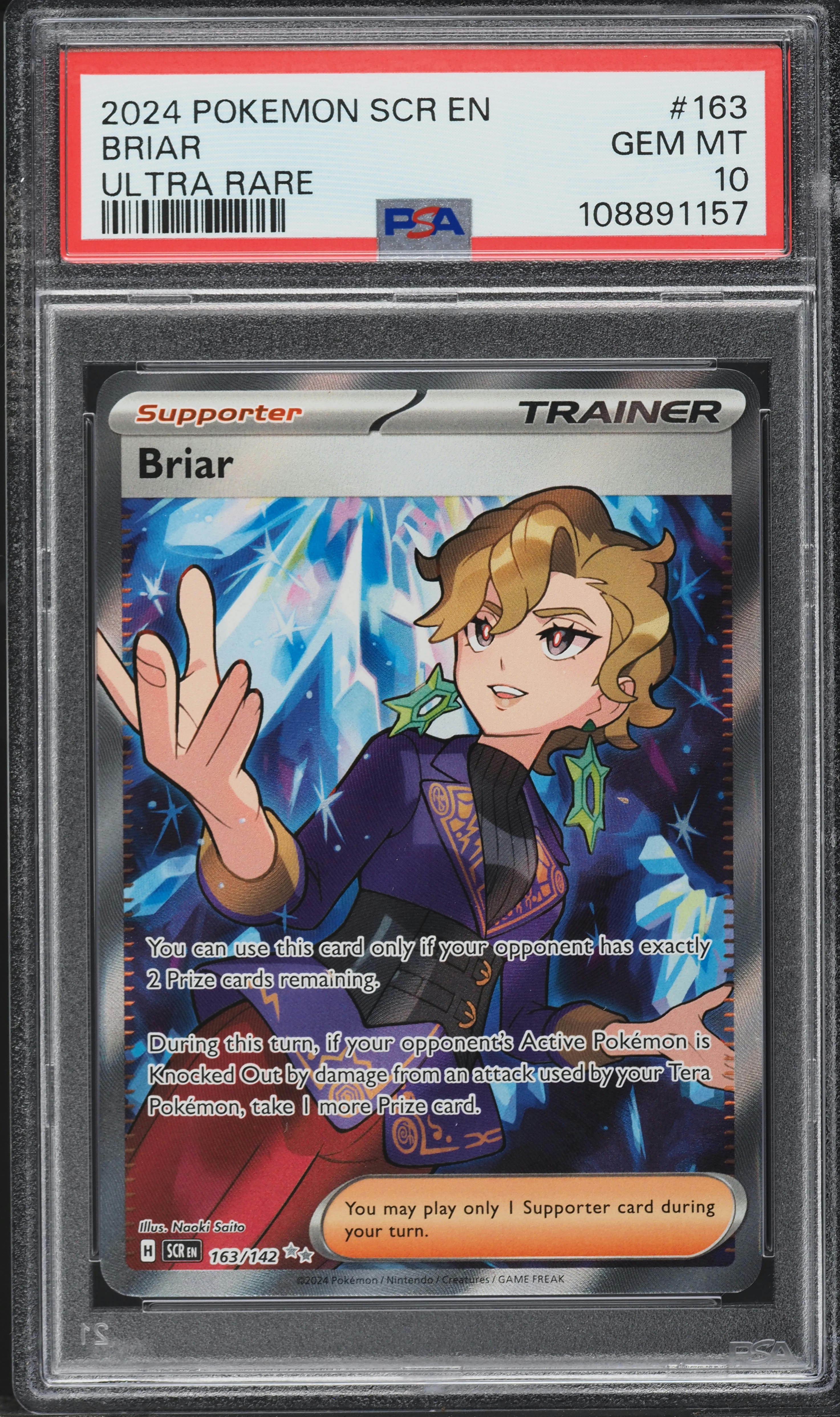 163 142 pokemon card Pokemon - Briar 163/142 - Stellar Crown