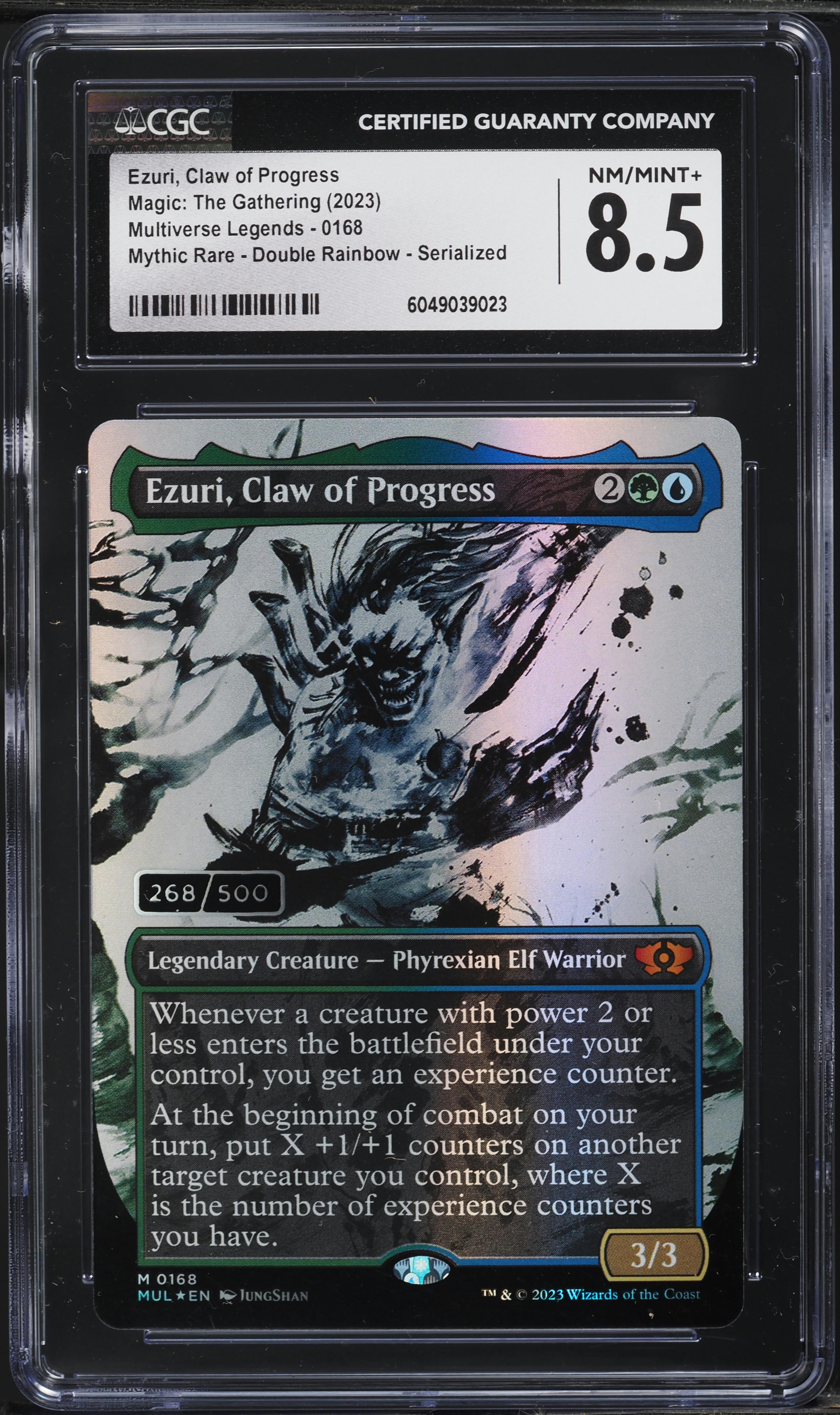 2023 MTG ML Double Rainbow Ezuri, Claw of Progress /500 #168 CGC