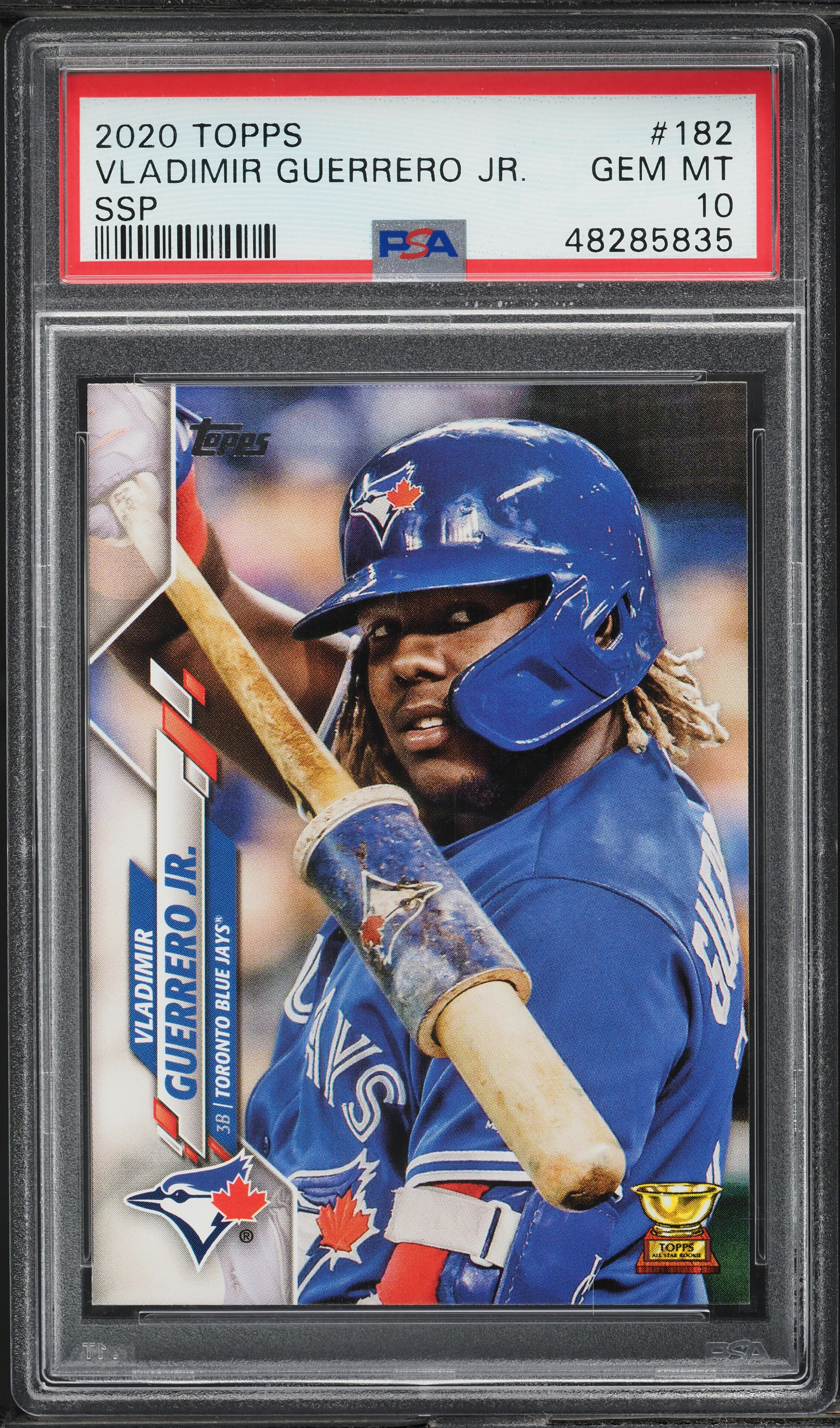 2020 Topps Vladimir Guerrero Jr. SSP #182 PSA 10 GEM MINT on