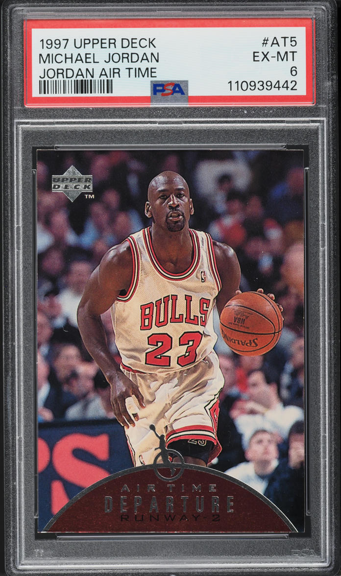 1997 Upper Deck Jordan Air Time Michael Jordan #AT5 PSA 6 EXMT