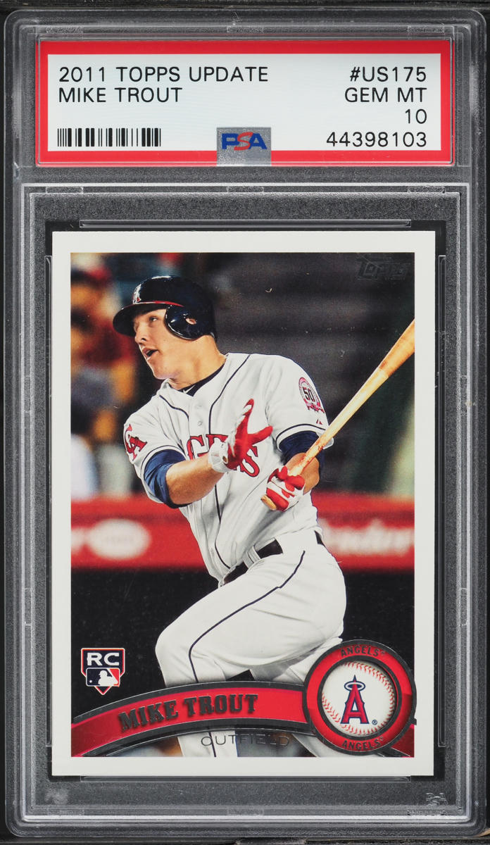 2011 Topps Update Mike Trout ROOKIE #US175 PSA 10 GEM MINT