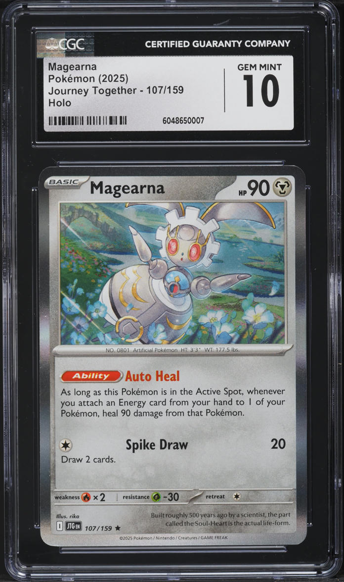 2025 Pokemon SV Journey Together Holo Magearna #107 CGC 10 GEM MINT on  Fanatics Collect