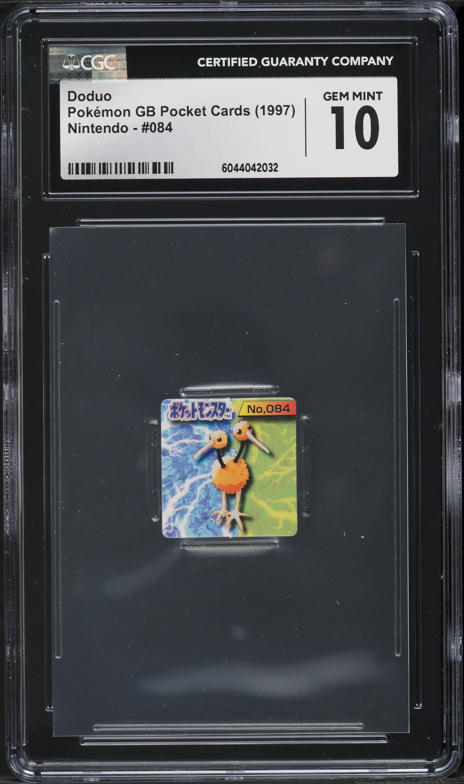 1997 Pokemon Japanese GB Pocket Cards Doduo #84 CGC 10 GEM MINT