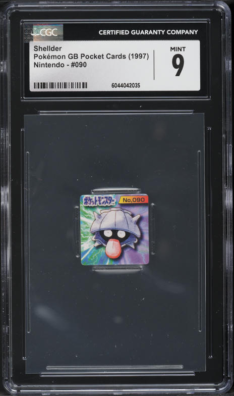 1997 Pokemon Japanese Nintendo GB Pocket Cards Shellder #090 CGC 9