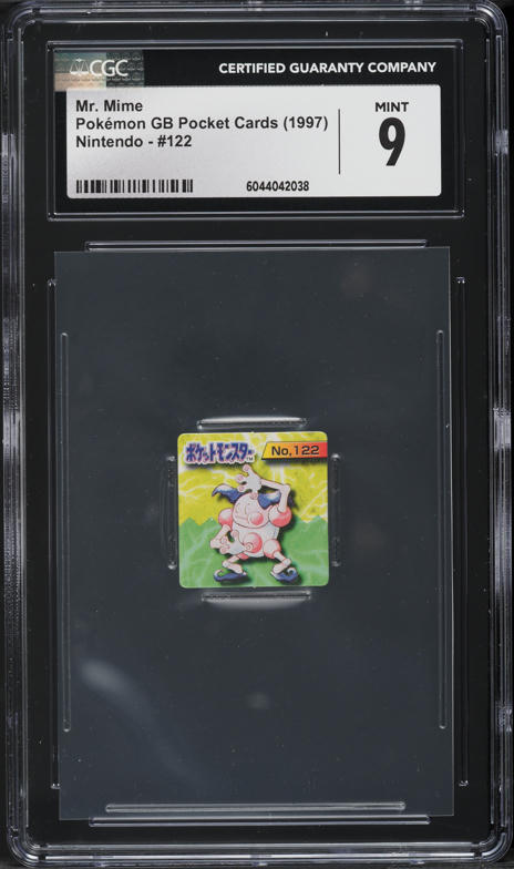 1997 Pokemon Japanese GB Pocket Cards Mr. Mime #122 CGC 9 MINT