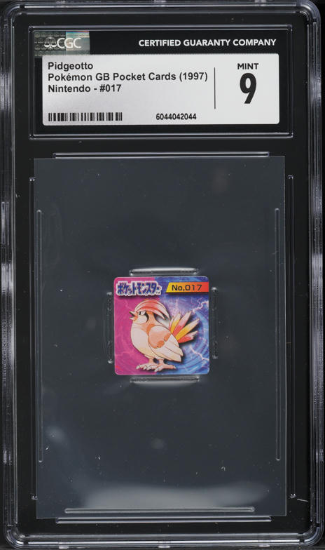 1997 Pokemon Japanese GB Pocket Cards Pidgeotto #17 CGC 9 MINT