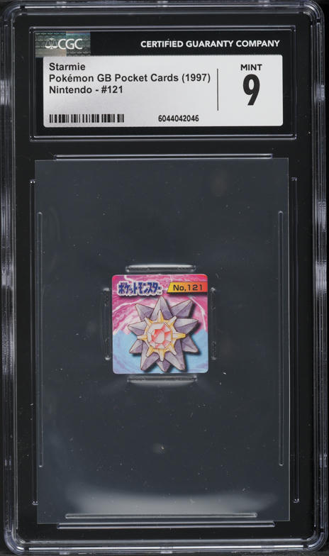 1997 Pokemon Japanese GB Pocket Cards Starmie #121 CGC 9 MINT