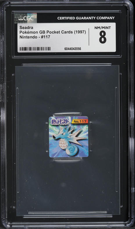 1997 Pokemon Japanese GB Pocket Cards Seadra #117 CGC 8 NM-MT