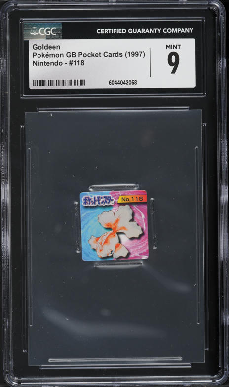 1997 Pokemon Japanese GB Pocket Cards Goldeen #118 CGC 9 MINT