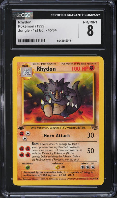 1995 rhydon pokemon card value Rhydon (19/106) [EX: Emerald]