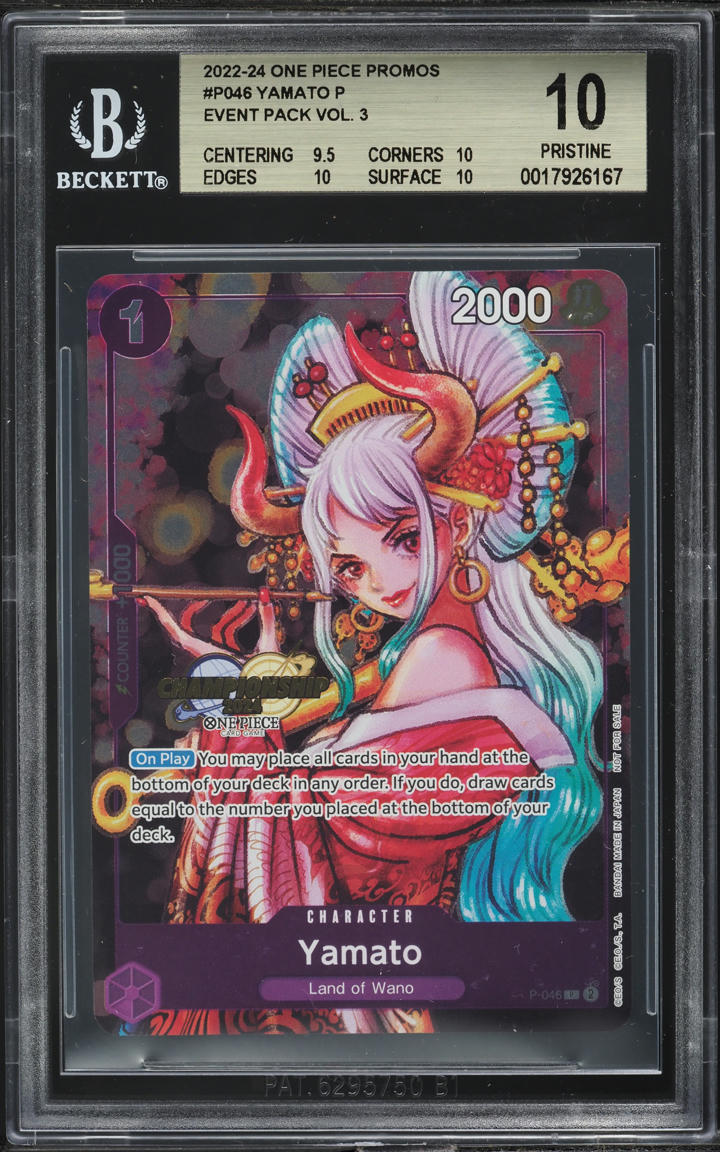 2022 One Piece Promo Event Pack Vol. 3 Yamato #P-046 BGS 10