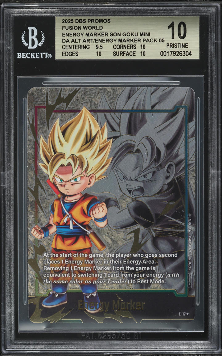 2025 Dragon Ball S Fusion World Promo Energy Marker Son Goku Mini