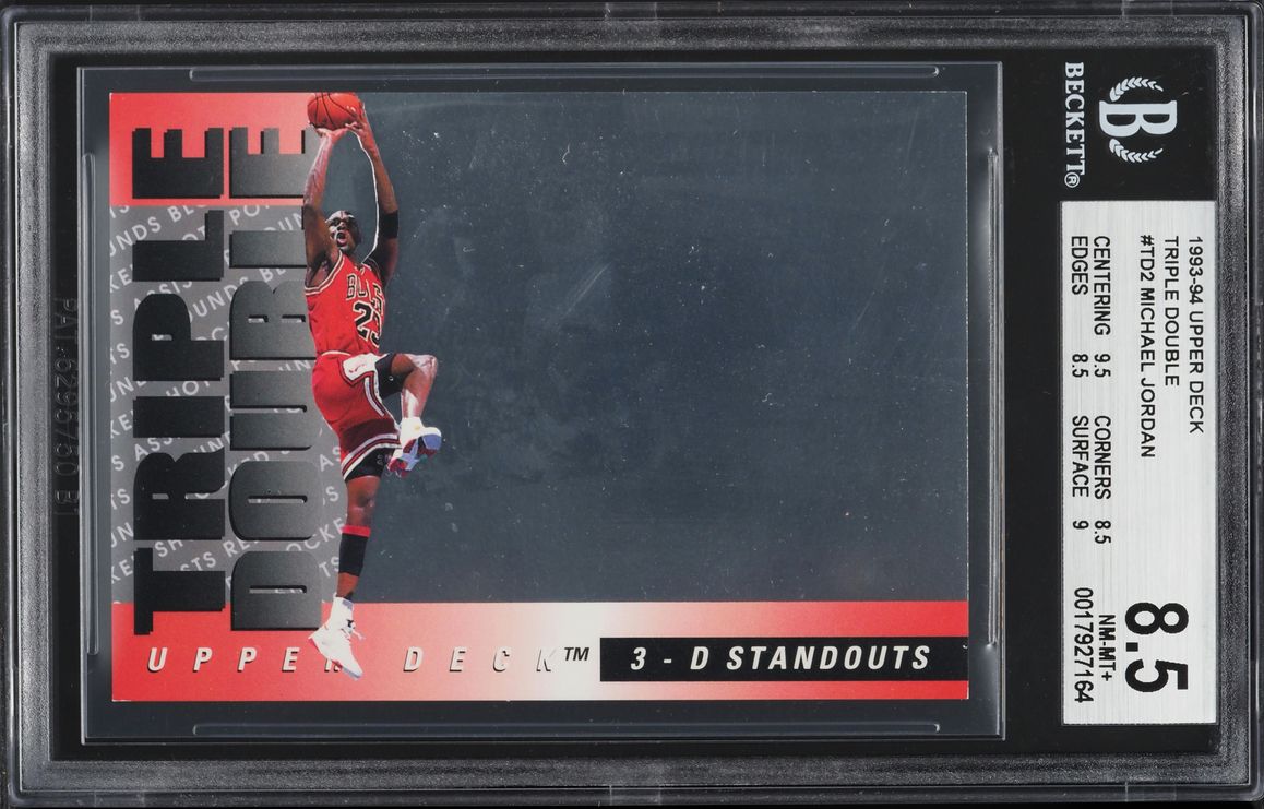 1993 Upper Deck Triple Double Michael Jordan #TD2 BGS 8.5 NM-MT+