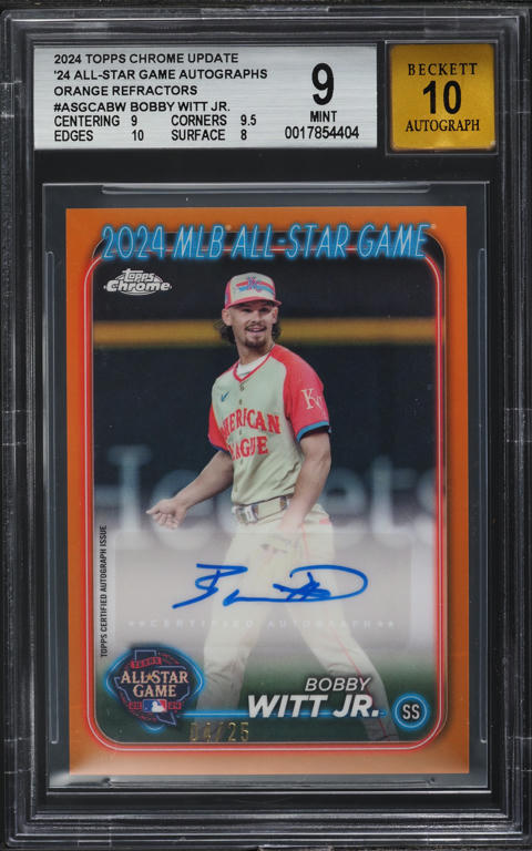 2024 Topps Luminaries Spark Of Light Red Bobby Witt Jr. AUTO /10 