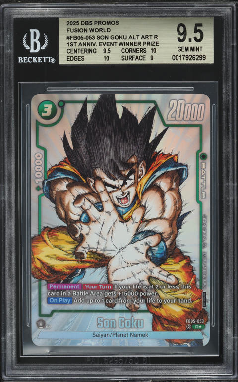 2025 Dragon Ball S Fusion World Promo Winner Prize Son Goku #FB05