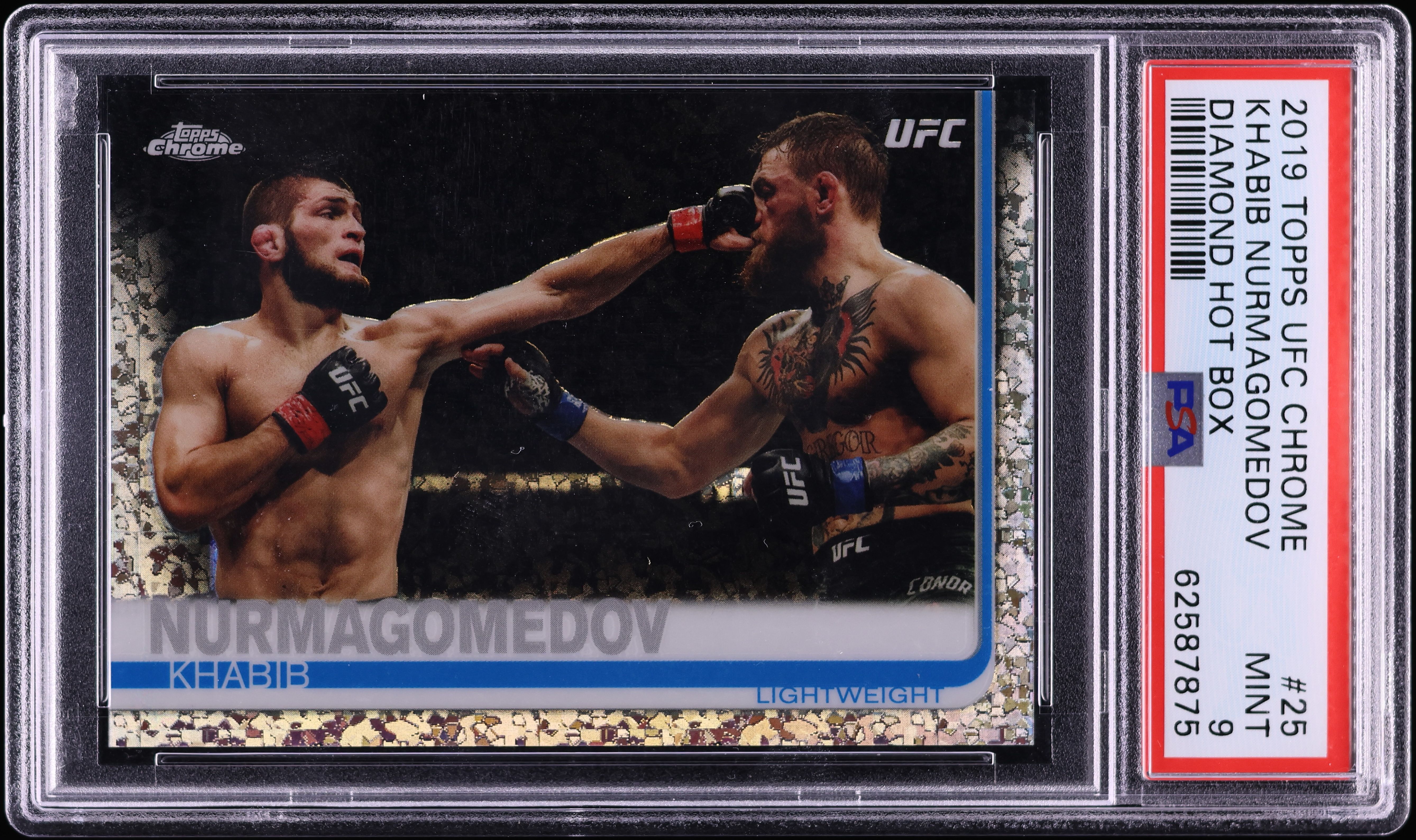 UFC Topps ハビブ・ヌルマゴメドフ ダイヤモンドリフラクターカード