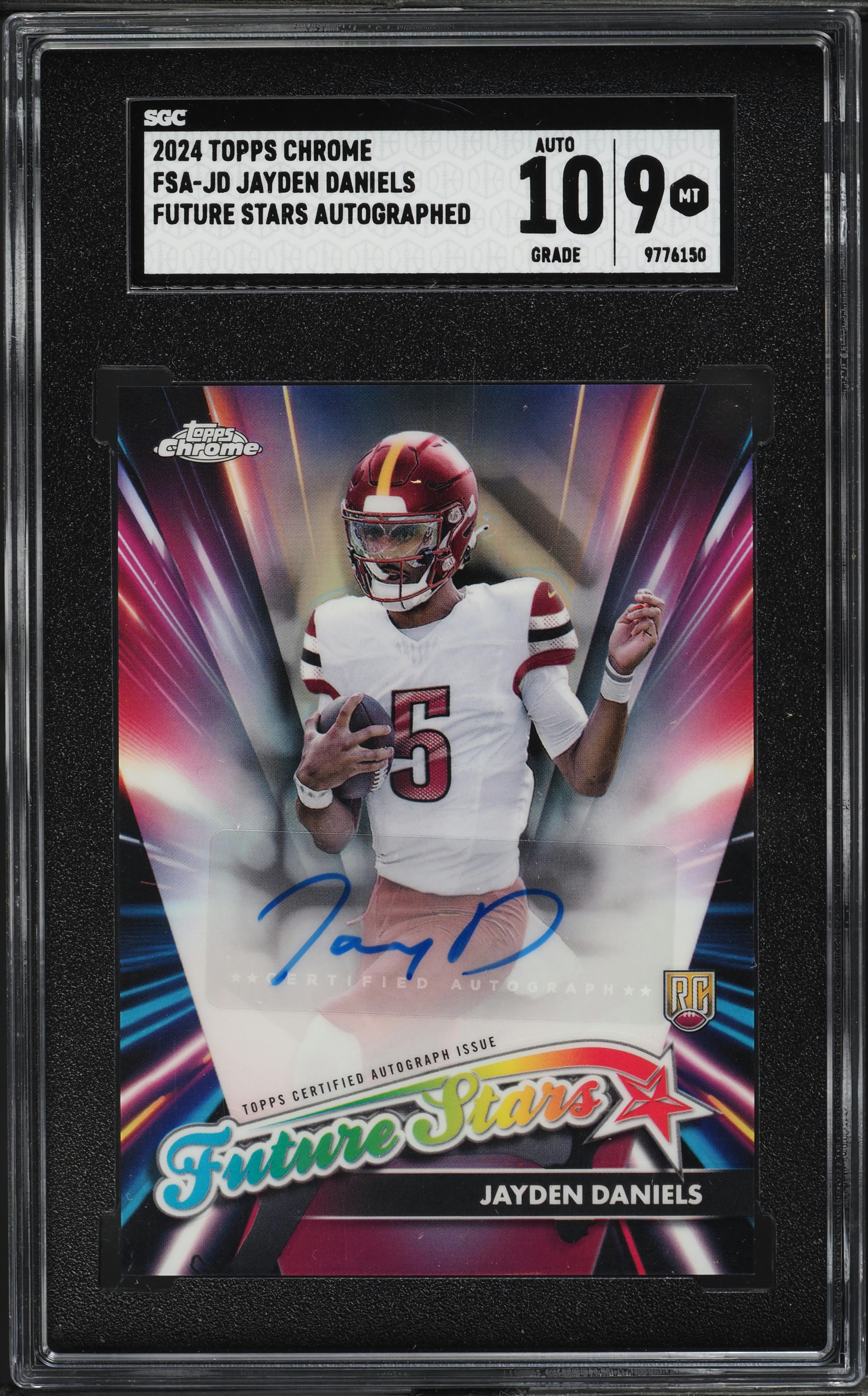 2024 Topps Chrome Future Stars Jayden Daniels ROOKIE AUTO #FSA-JD