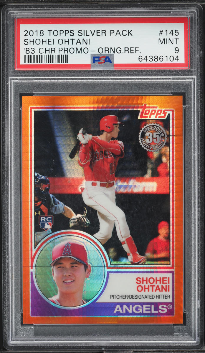 2018 Topps Silver '83 Chrome Orange Refractor Shohei Ohtani ROOKIE