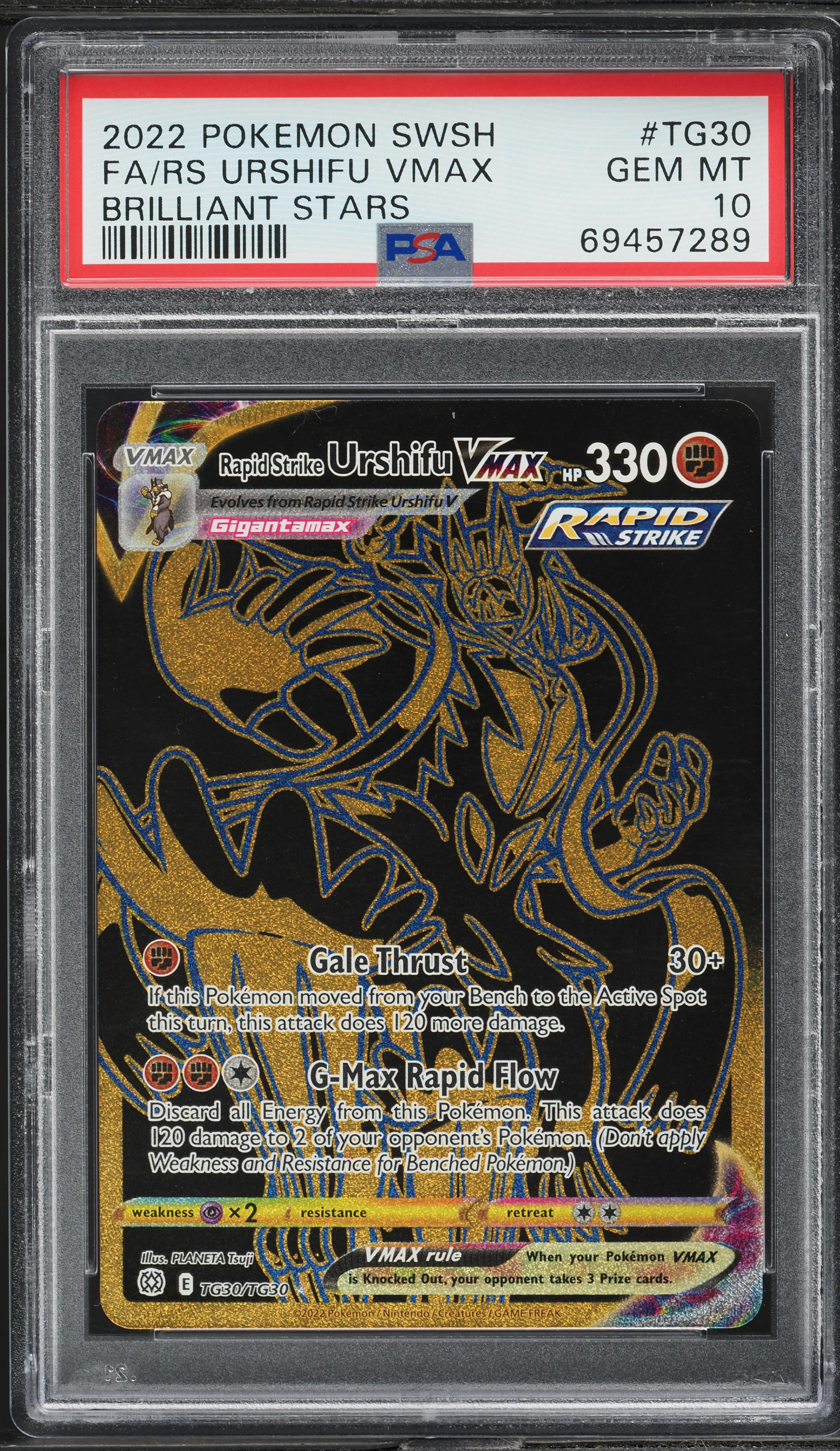 pokemon card urshifu vmax value CGC 8.5 NM/MINT+ Single Strike Urshifu VMAX - 168/163 Alternate Art main image 0