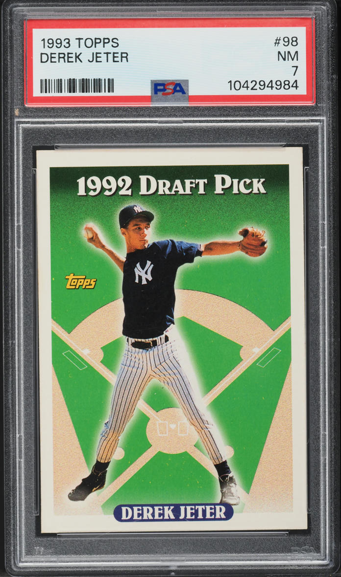 1993 Topps Derek Jeter ROOKIE #98 PSA 7 NRMT on Fanatics Collect
