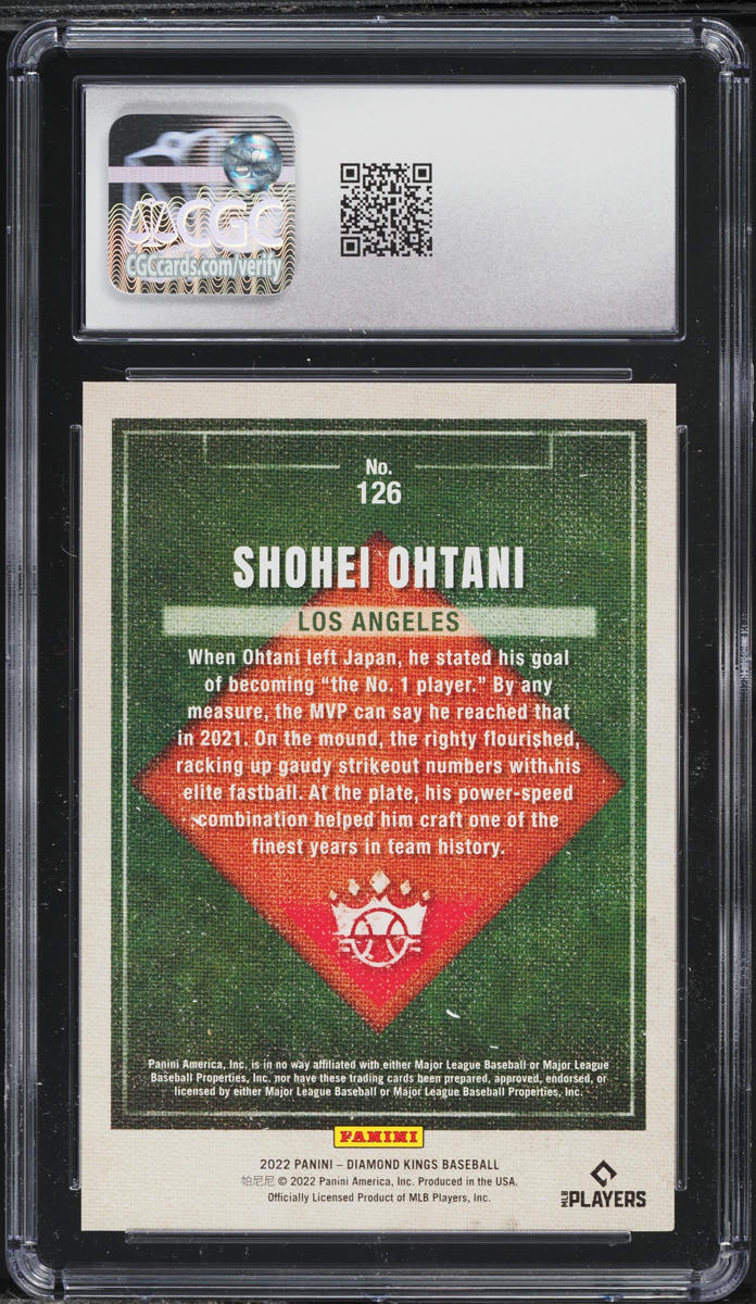2022 Panini Diamond Kings Blue Frame Shohei Ohtani #126 CGC 10 GEM MINT
