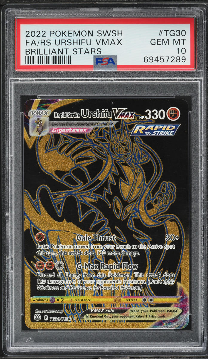 2022 Pokemon Sword & Shield Brilliant Stars FA Urshifu VMAX #TG30