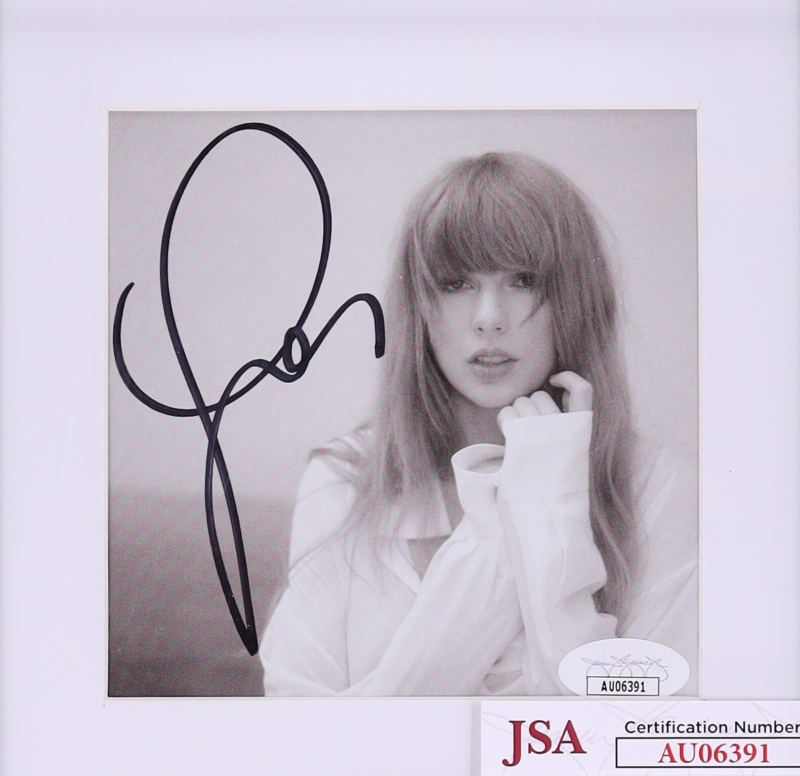 Taylor Swift Signed Autographed Framed CD Insert - JSA AUTH on