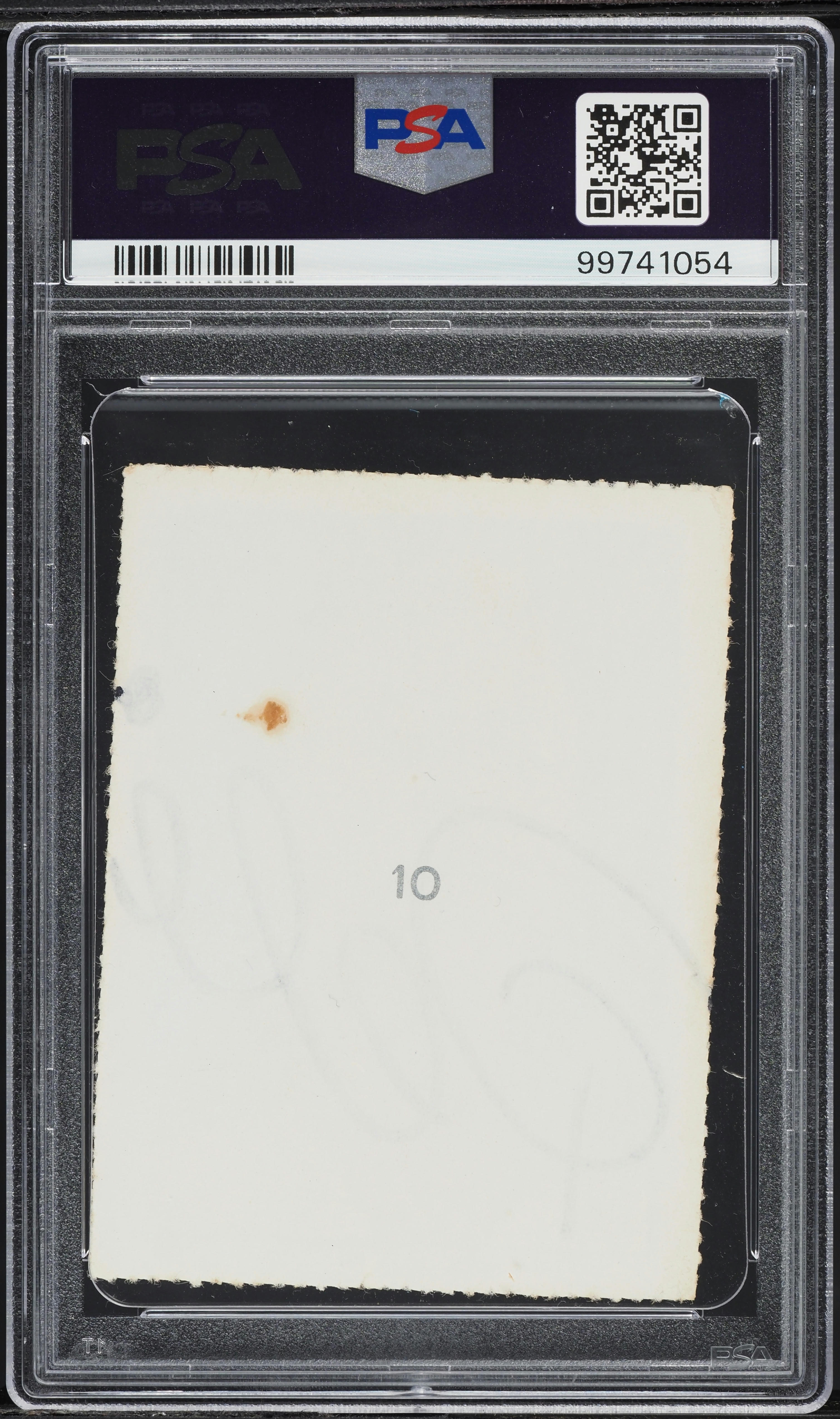 1958 Editora Aquarela Black Number Pele ROOKIE AUTO DNA 9 #10 PSA