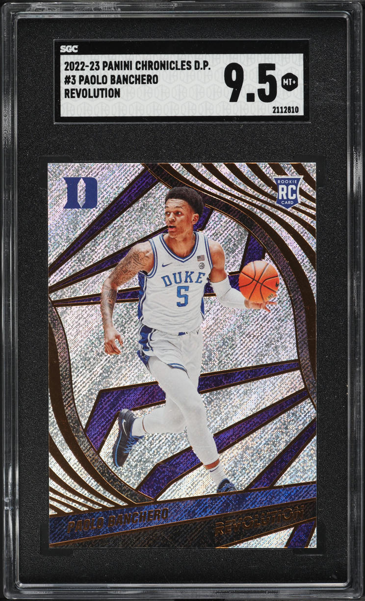 2022 Panini Chronicles Draft Revolution Paolo Banchero ROOKIE #3 SGC 9.5 MINT+