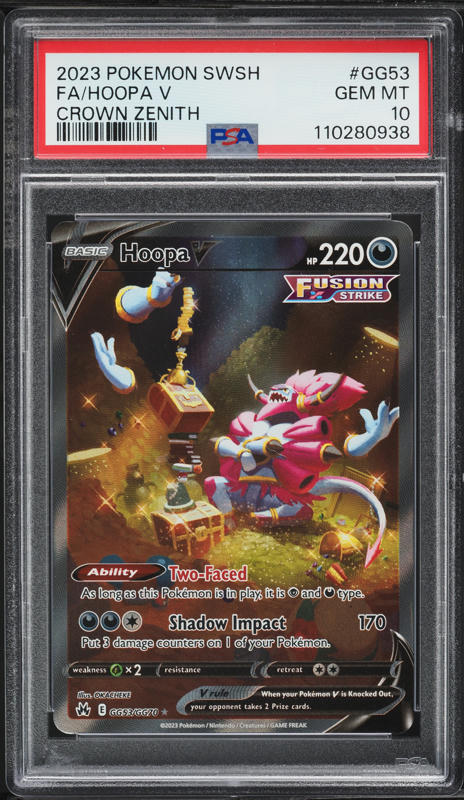 2023 Pokemon Sword & Shield Crown Zenith Full Art Hoopa V #GG53