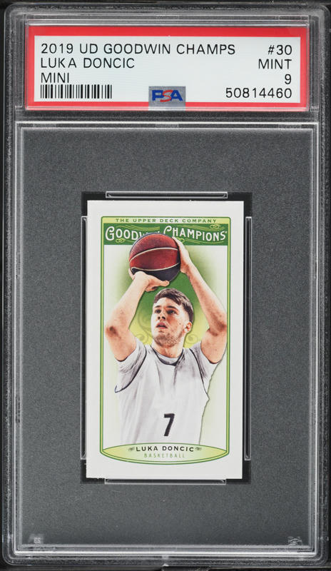 2019 Upper Deck Goodwin Champions Mini Luka Doncic #30 PSA 9 MINT