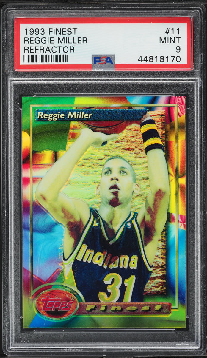1993 Finest Basketball Refractor Reggie Miller #11 PSA 9 MINT