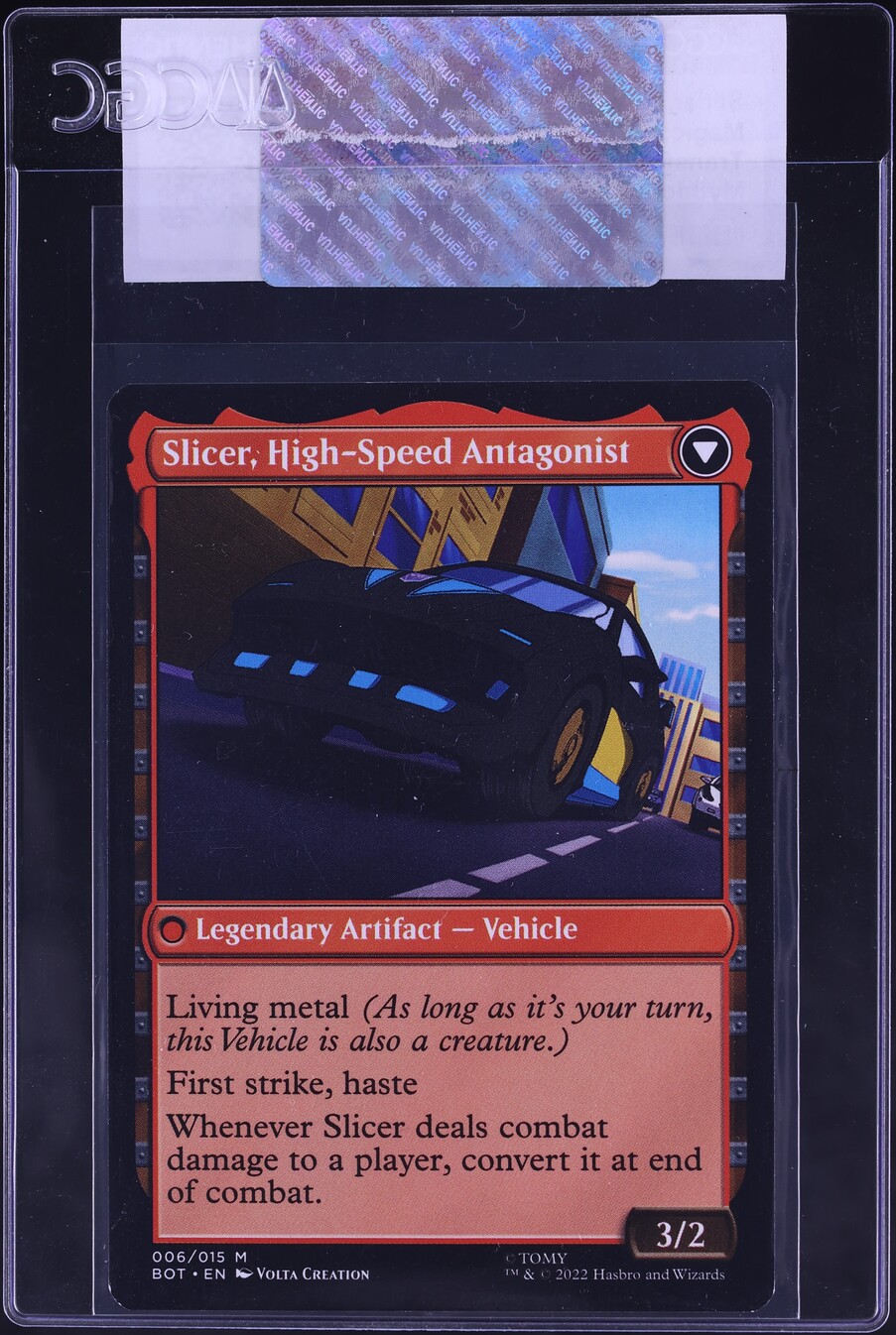 2022 Magic The Gathering MTG Transformers Slicer, Hired Muscle #6 CGC AUTH  on Fanatics Collect