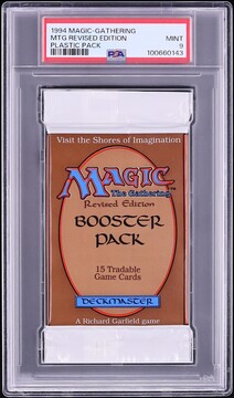 1994 Magic The Gathering MTG Revised Edition Plastic Pack PSA 8 NM