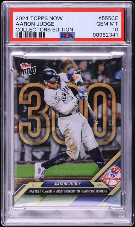 2024 Topps Now Collectors Edition Aaron Judge #555CE PSA 10 GEM