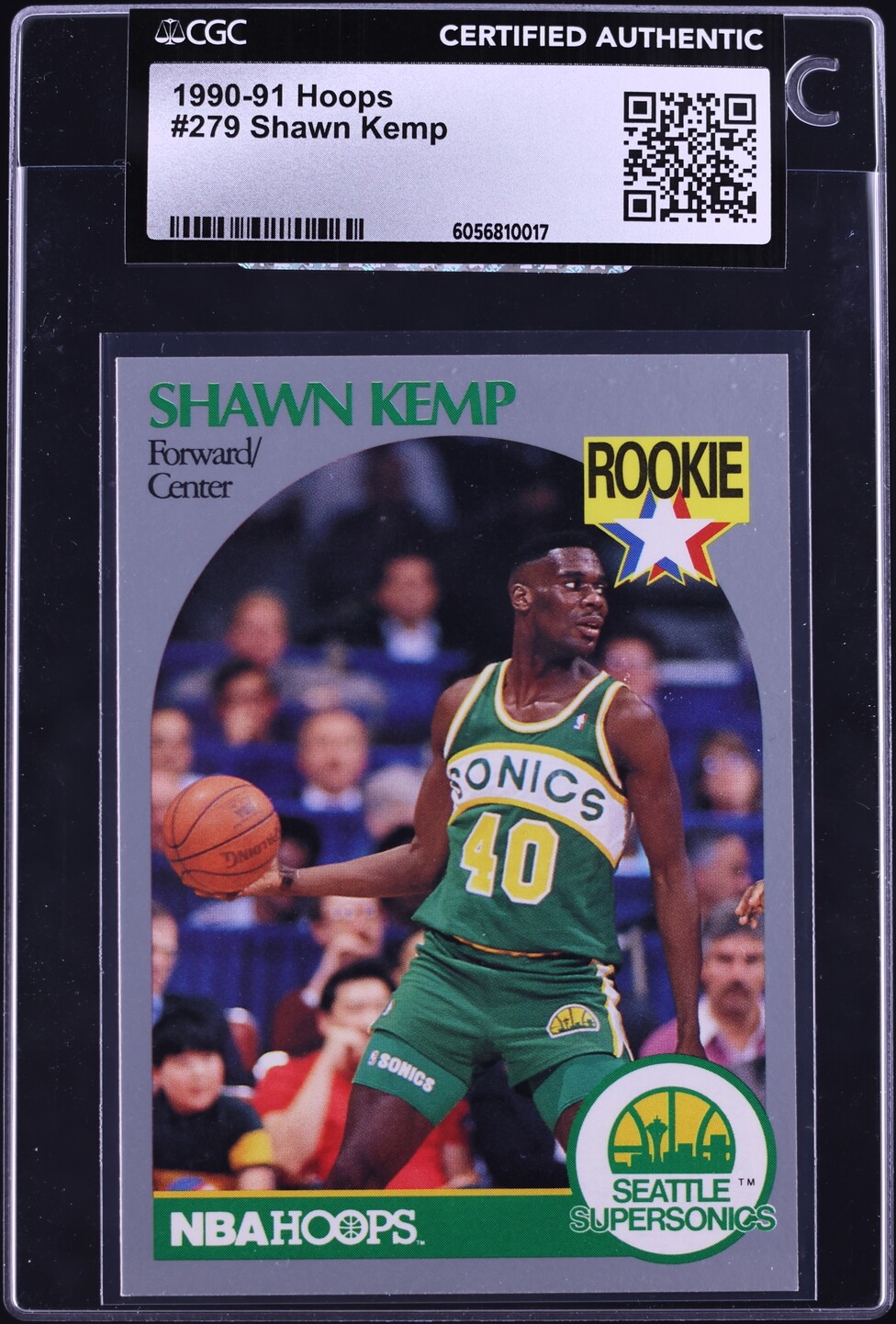 1990 Hoops Shawn Kemp ROOKIE #279 CGC AUTH