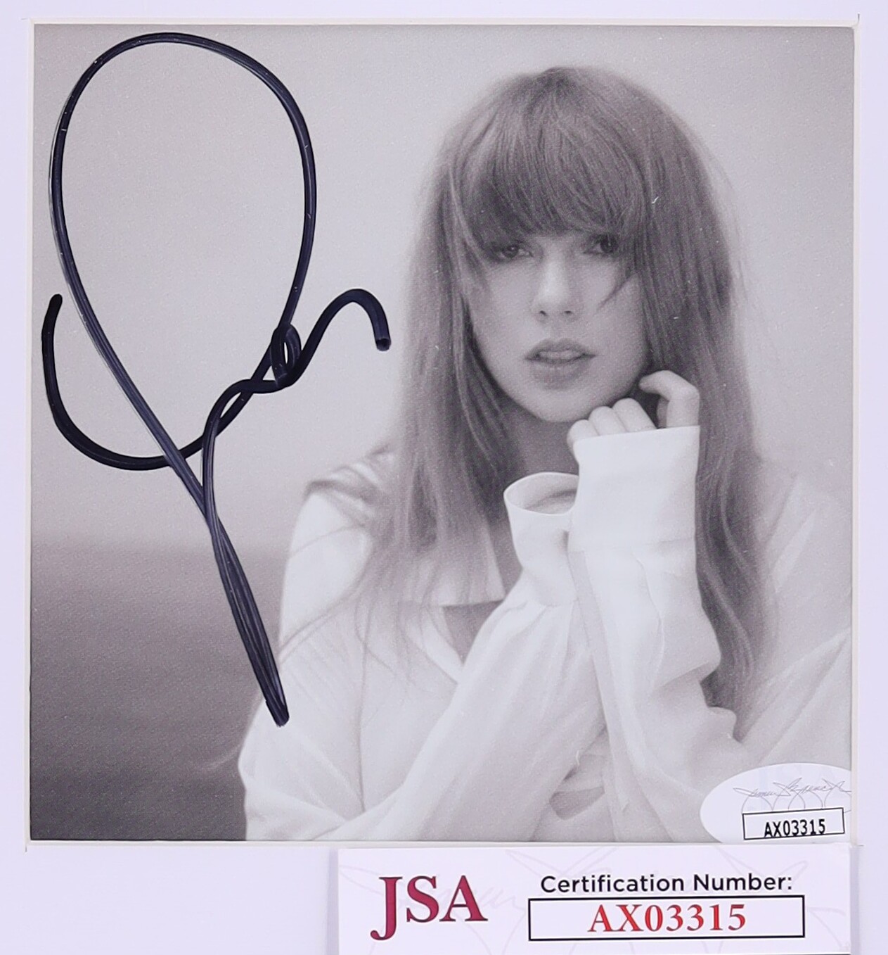Taylor Swift Signed Autographed Framed CD Insert - JSA AUTH on
