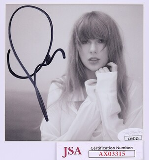 Taylor Swift Signed Autographed Framed CD Insert - JSA AUTH on