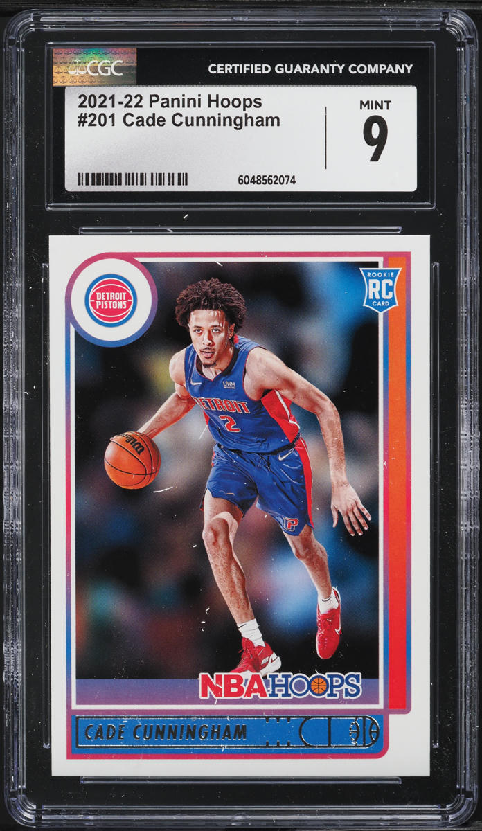 2021 Hoops Purple Cade Cunningham ROOKIE #201 CGC 9 MINT