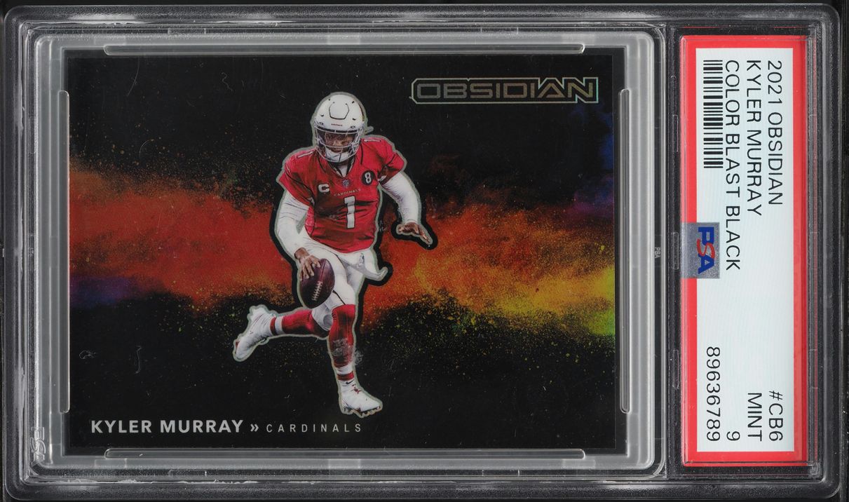 2021 Panini Obsidian Color Blast Black Kyler Murray #CB-6 PSA 9 MINT