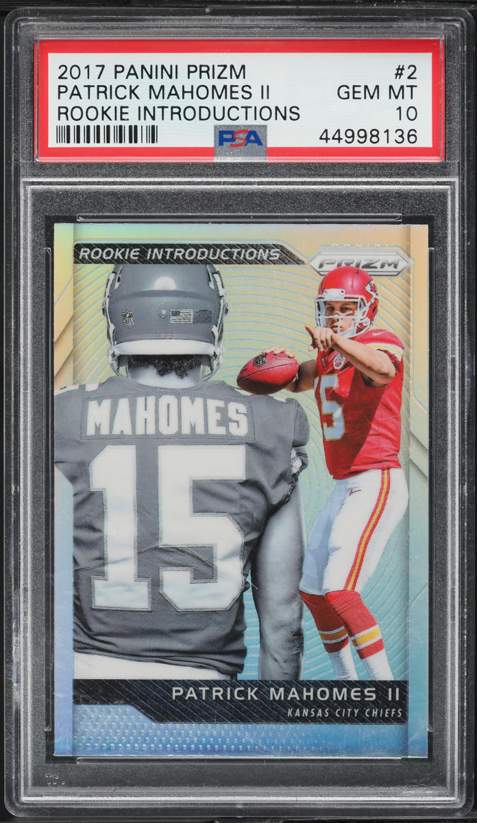 2017 Panini Prizm Introductions Patrick Mahomes II ROOKIE #2 PSA 10 GEM MINT