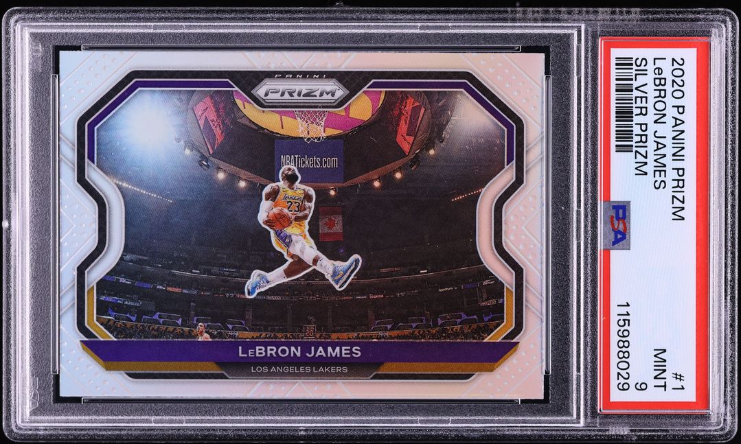 2020 Panini Prizm Silver LeBron James #1 PSA 9 MINT