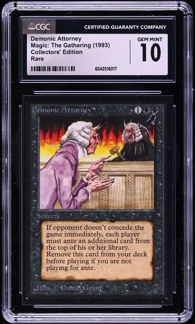 1993 Magic The Gathering MTG Collectors' Edition Demonic Attorney CGC 10  GEM on Fanatics Collect