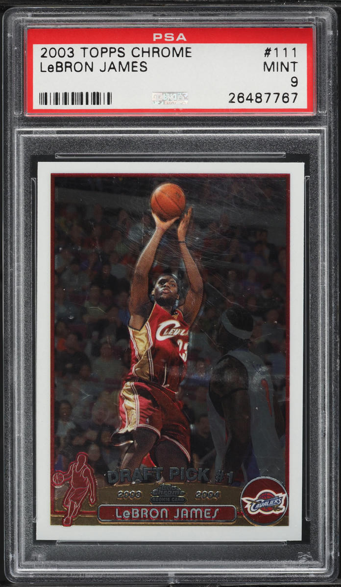 2003 Topps Chrome LeBron James ROOKIE #111 PSA 9 MINT